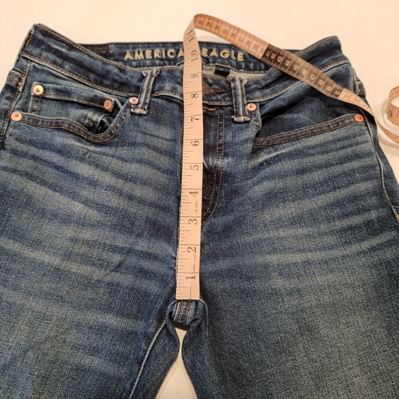 American Eagle Airflex + Slim Straight Men's Jean Size 28x30 Medium Wash - Picture 6 of 16